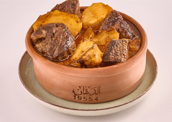 طاجن بطاطس باللحمة